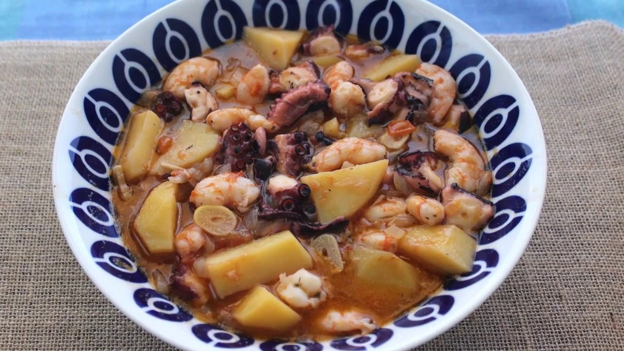 Pulpo y gambas se unen en una deliciosa cazuela