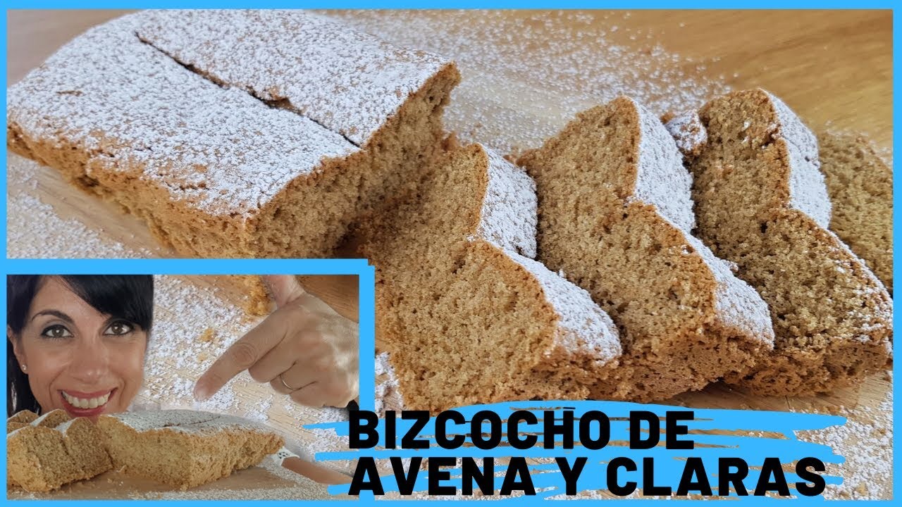 Delicioso bizcocho fit de avena y claras ¡Disfruta sin remordimientos!