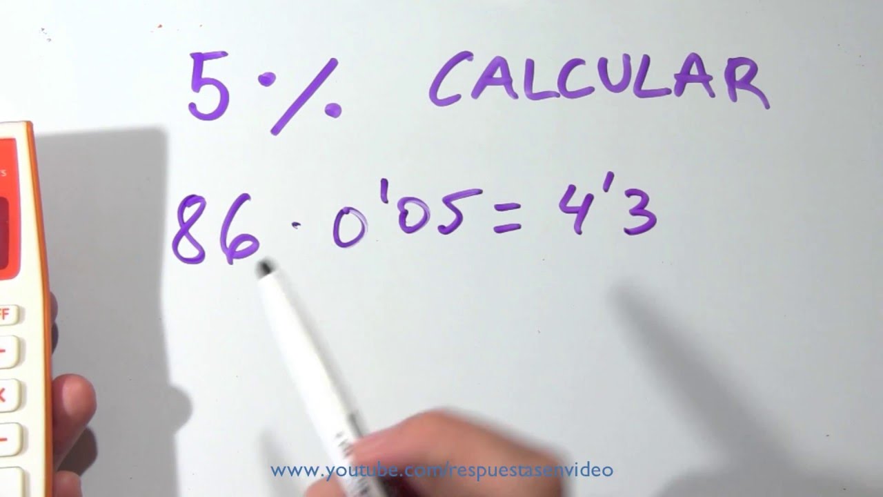 Cómo calcular el 5% de forma rápida y sencilla en solo unos segundos