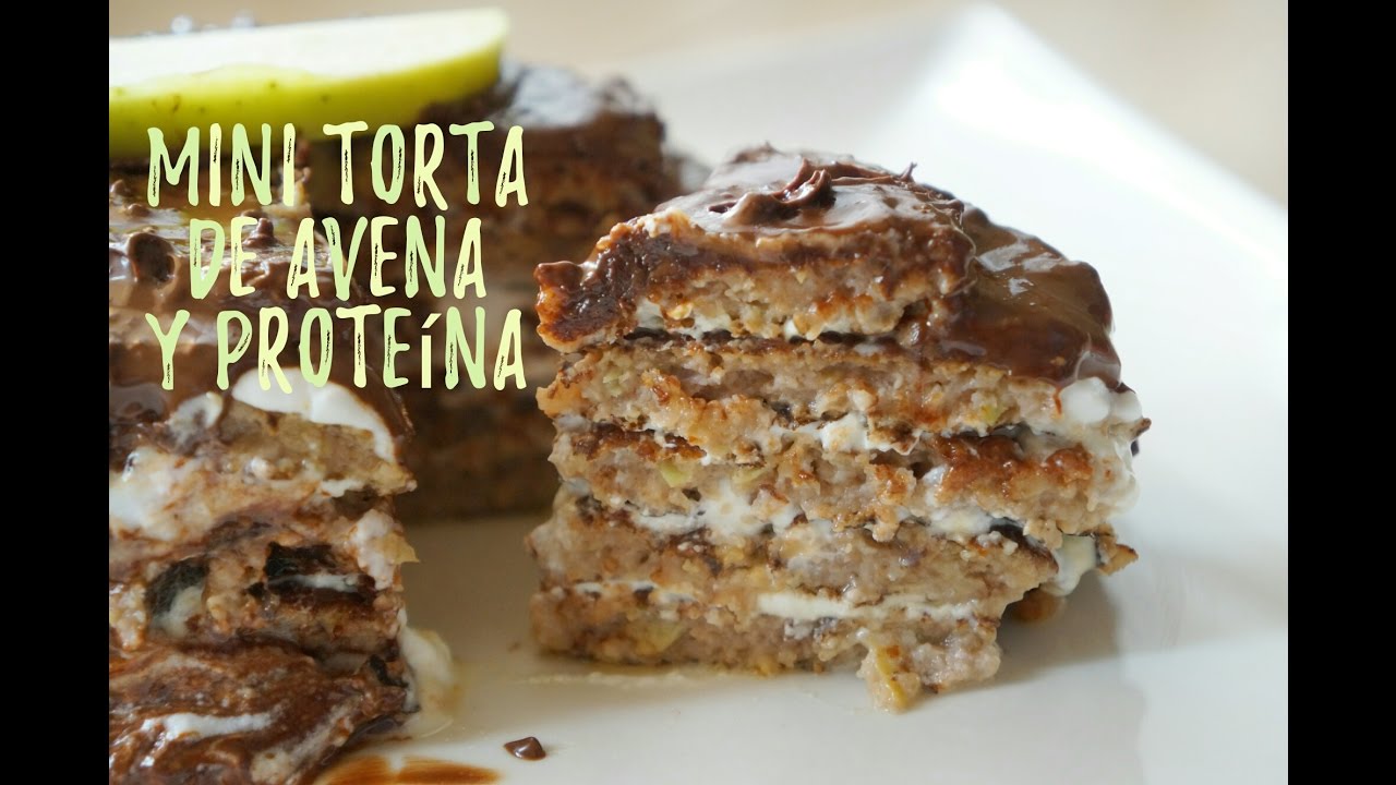 Saca músculo con la deliciosa torta de avena proteica