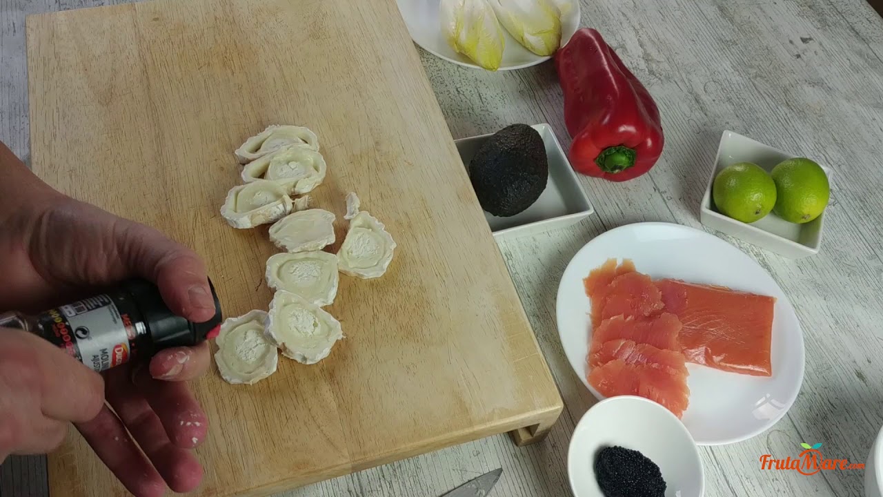 Deliciosa combinación de endivias, aguacate y queso en una sola receta