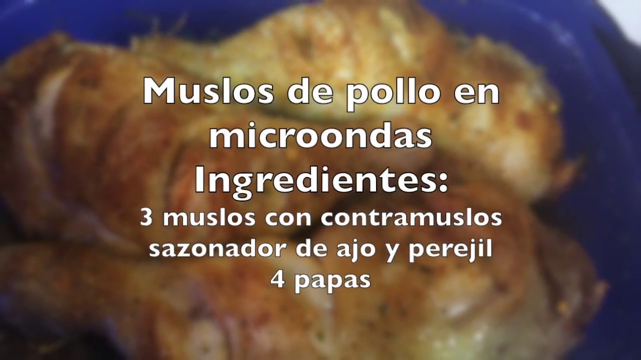 Prepara un delicioso muslo de pollo en minutos con el microondas