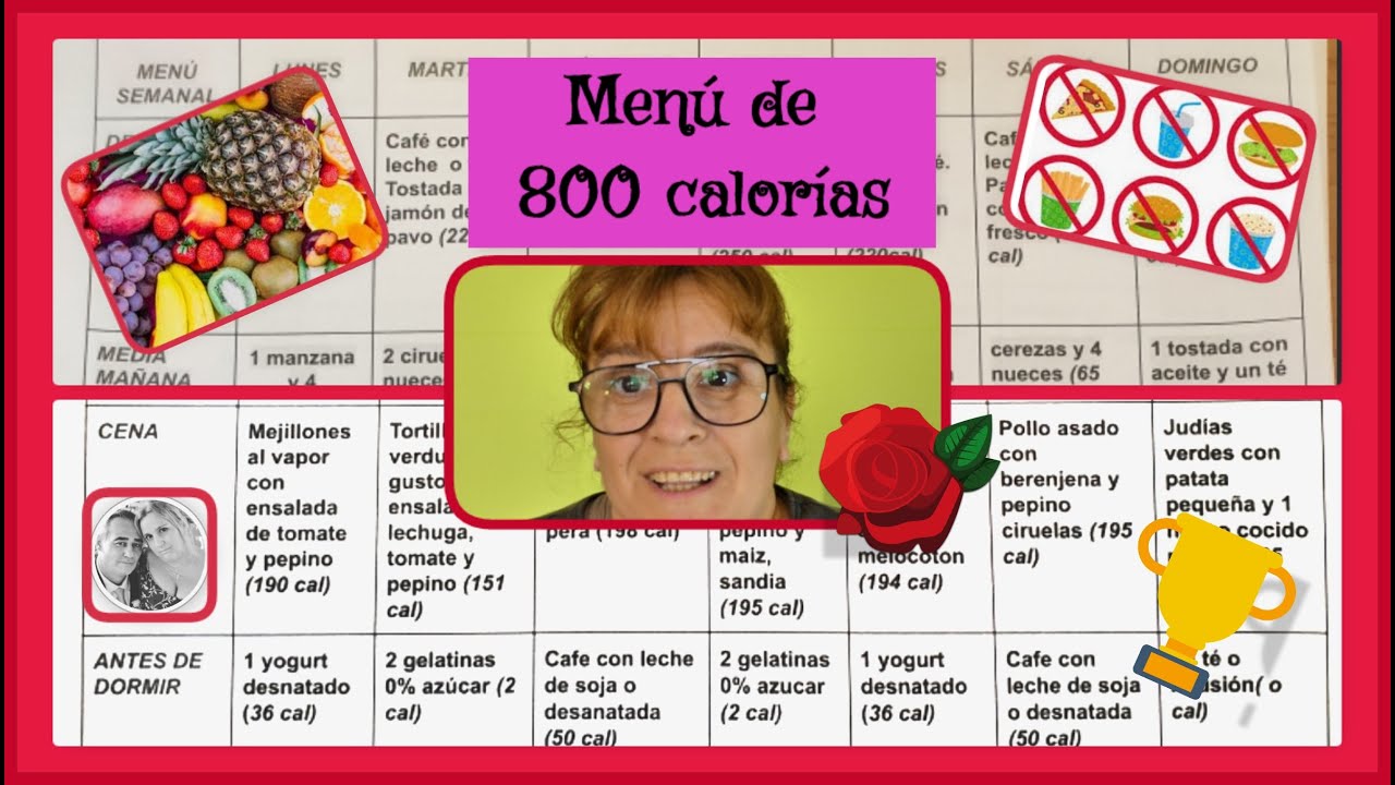 ¡Prueba la dieta de 800 calorías con nuestro menú semanal!