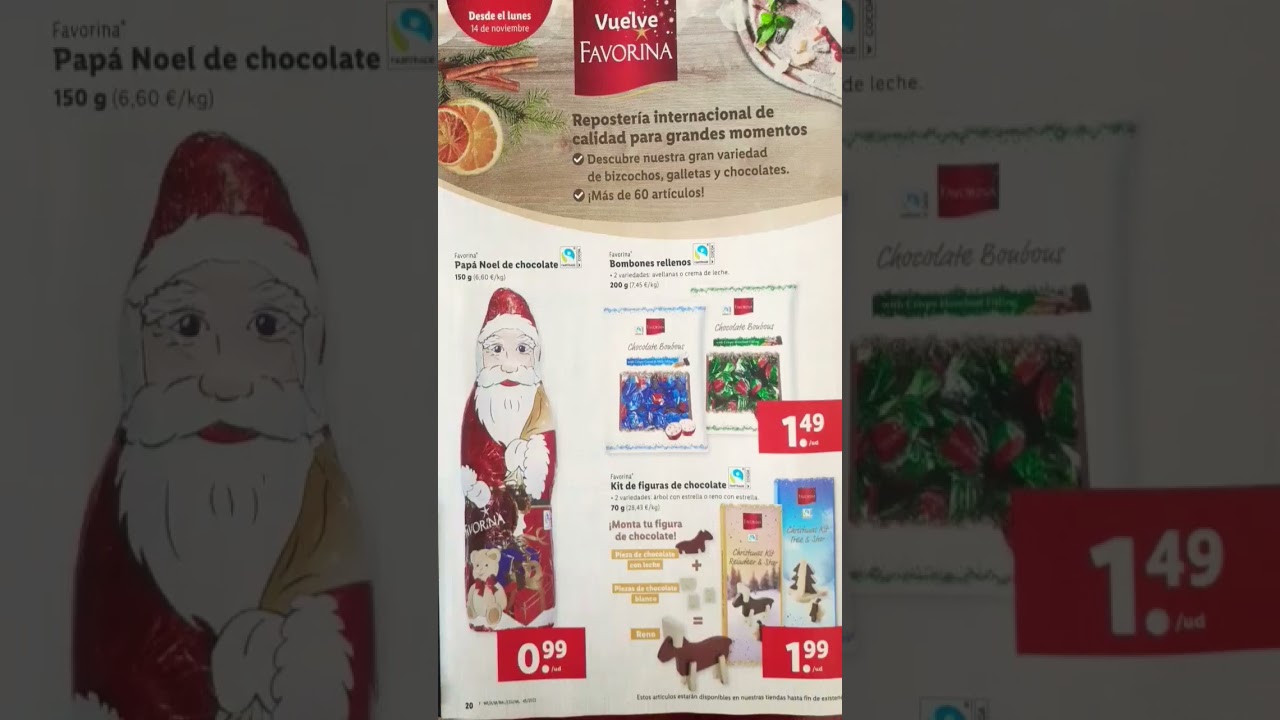 Descubre las exquisitas figuras de chocolate de Navidad de Lidl