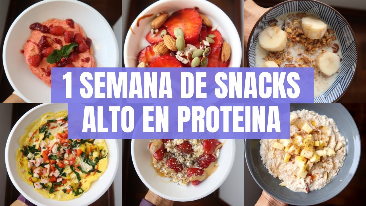 Descubre los mejores snacks altos en proteína para cuidar tu salud