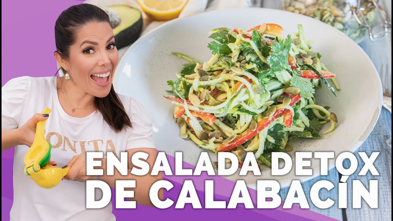 Disfruta de una deliciosa ensalada de calabacín y aguacate en 15 minutos