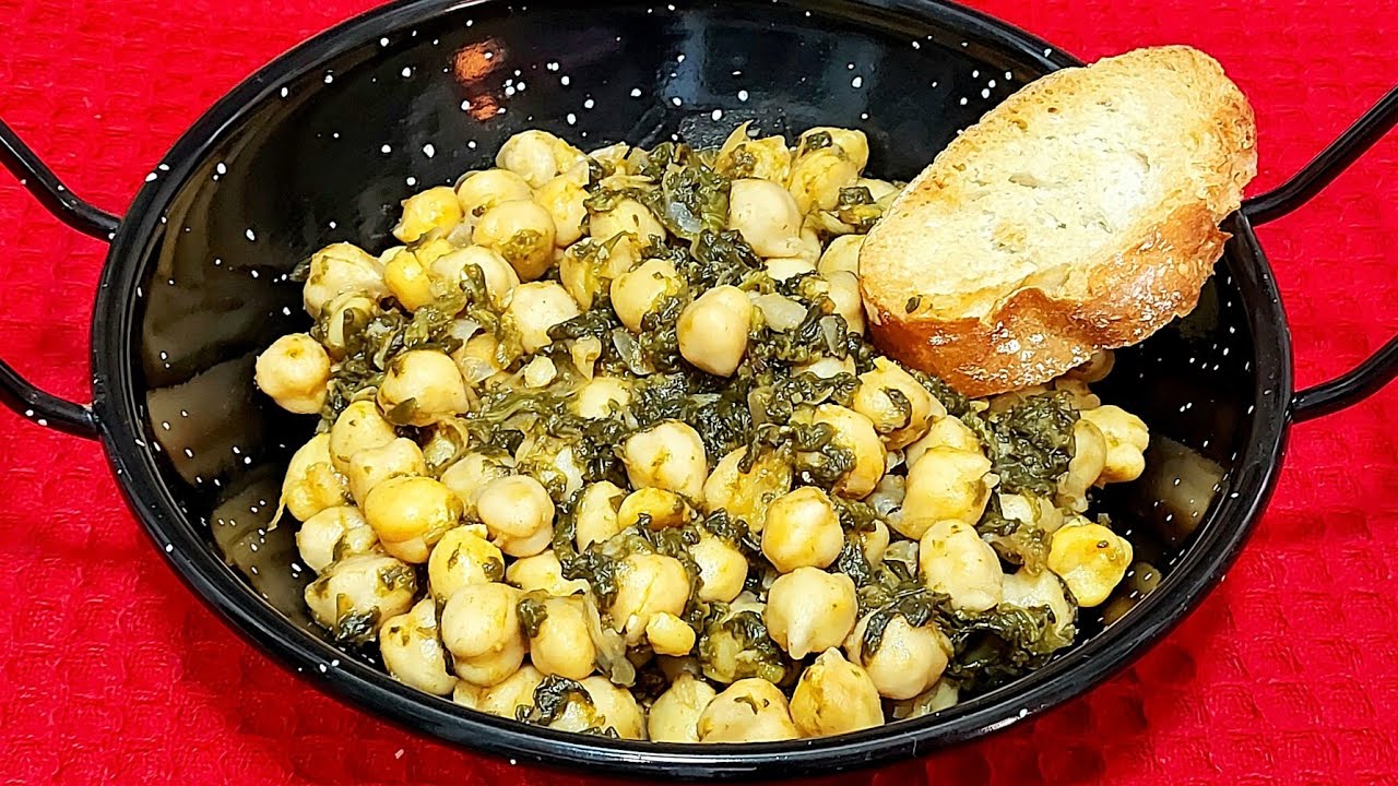 Receta fácil: Delicioso plato de garbanzos y espinacas en conserva Hacendado