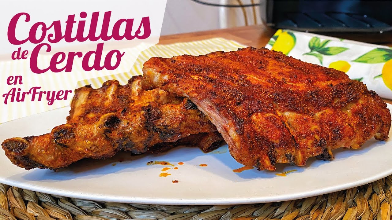 ¡Increíble! Prepara el costillar perfecto en tu freidora de aire en 30 minutos