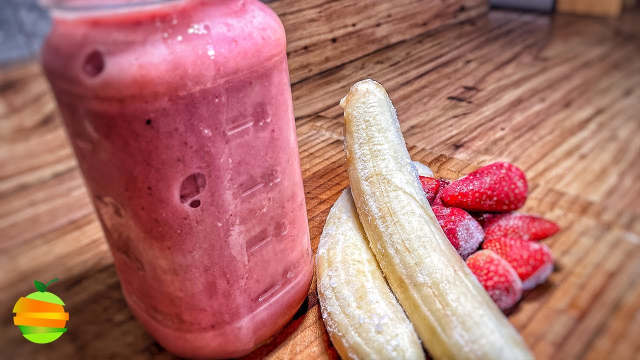 Smoothie irresistible: la receta de fresa y platano en solo minutos