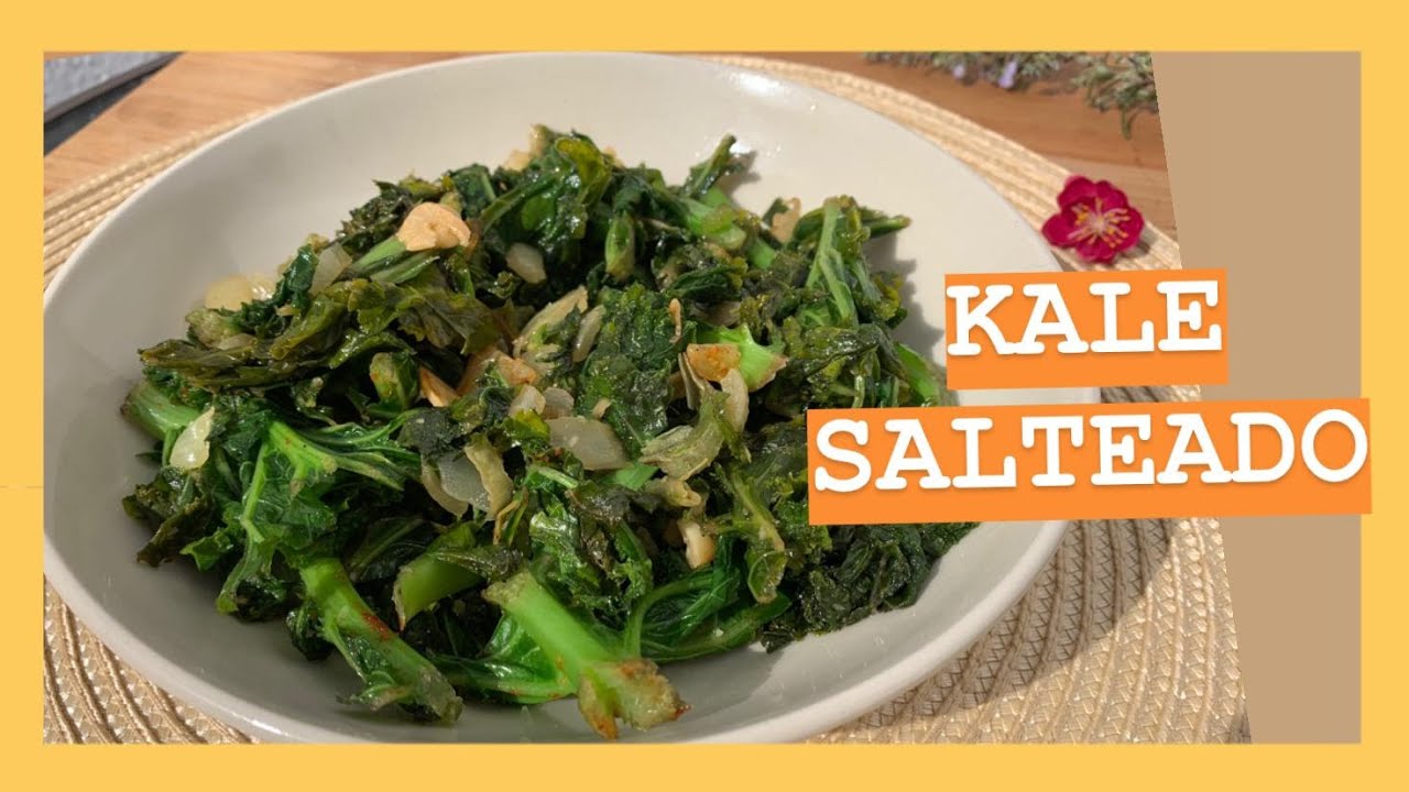 Delicioso salteado de kale y champiñones ¡una opción saludable y deliciosa!