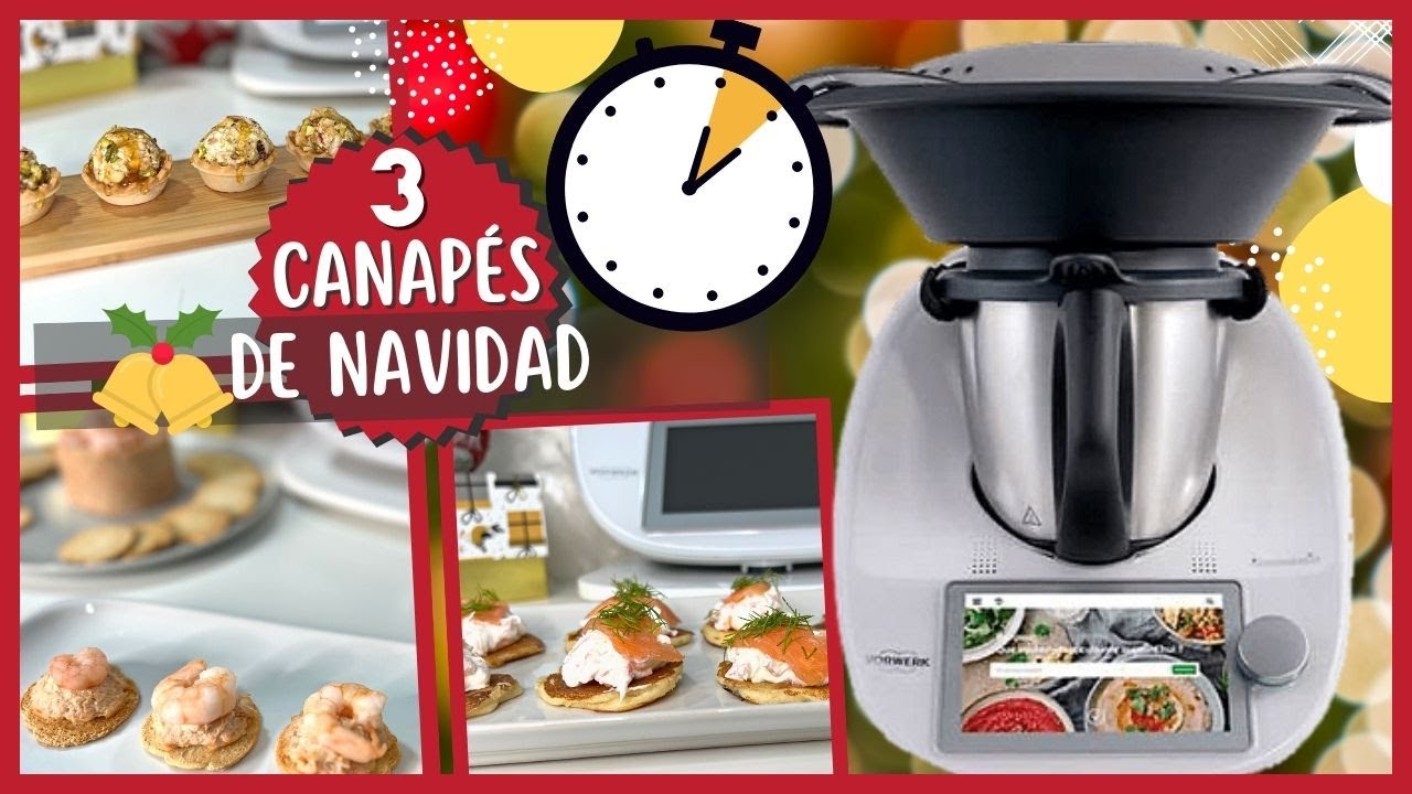 Deliciosos aperitivos navideños preparados con Thermomix