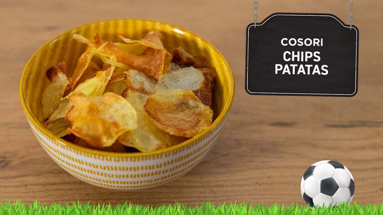 ¡Disfruta de unas crujientes patatas chips caseras sin aceite gracias a esta freidora!