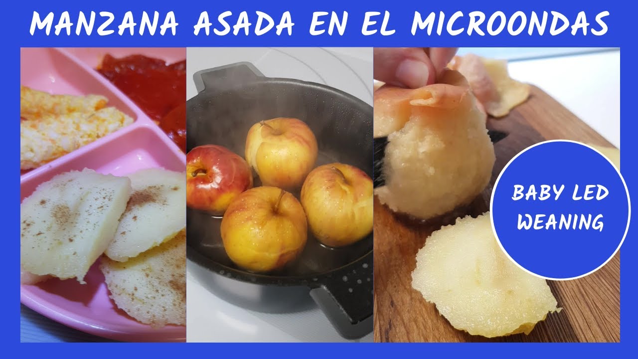 Rápido y fácil: manzana asada en microondas para bebés