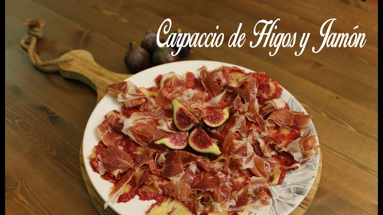 Saborea la mezcla perfecta: Carpaccio de higos con jamón