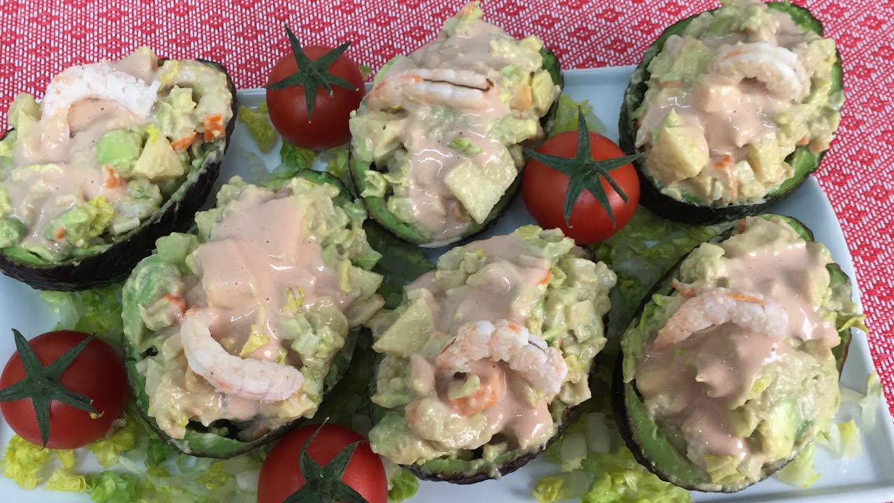 Receta fácil: aguacates rellenos de gambas y manzana en tan solo 30 minutos