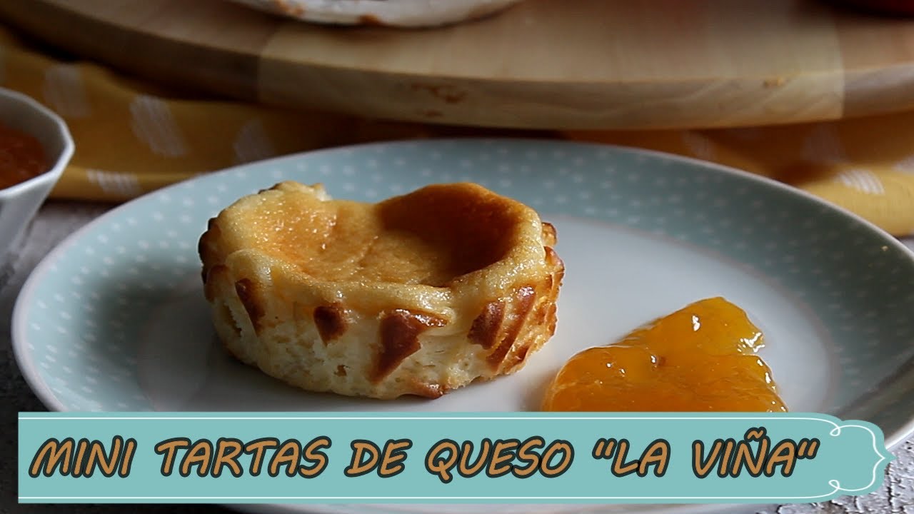 Deliciosas mini tartas de queso al estilo La Viña ¡Disfruta de su sabor en un solo bocado!