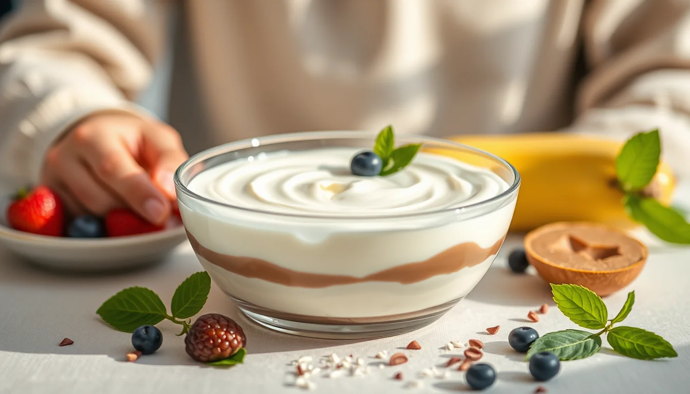 El pastel más fácil y delicioso: yogur con 3 ingredientes 18 Fotografía documental de el pastel más fácil y delicioso: yogur con 3 ingredientes con enfoque profesional en salud, deporte y nutrición real