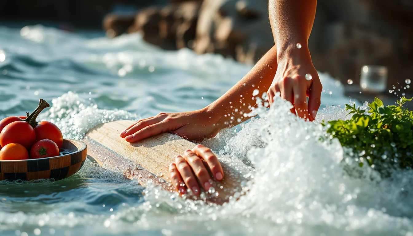 Fotografía documental de domina el mar con la tabla de iniciación surf: ¡conquista tus primeras olas hoy! con enfoque profesional en salud, deporte y nutrición real