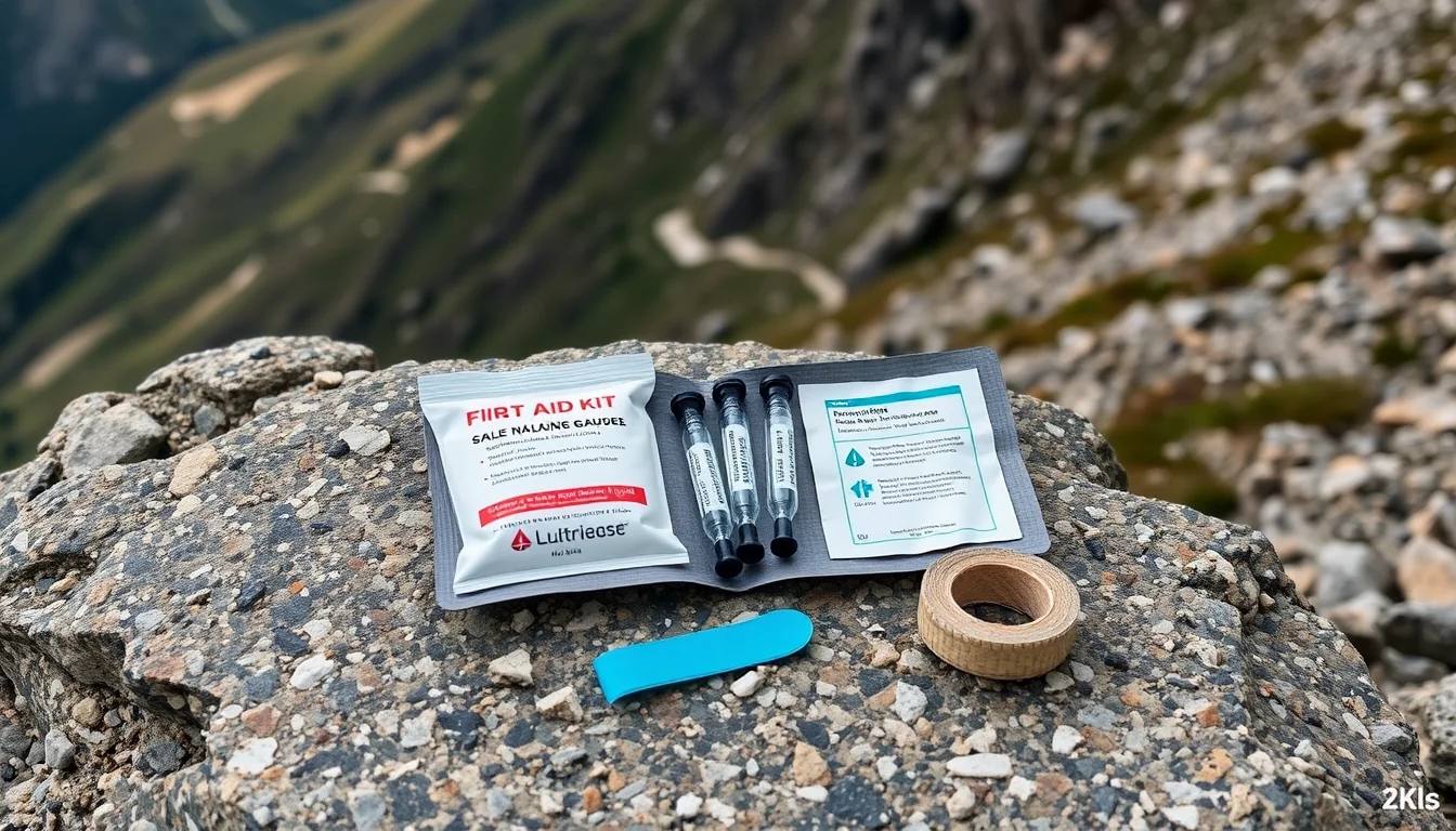 Fotografía de asegura tu seguridad en la montaña con un botiquín de primeros auxilios con entrenamiento y nutrición deportiva profesional