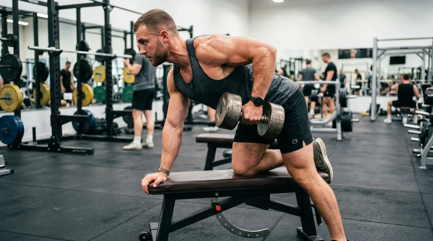 Fotografía de ¿quieres brazos tonificados? prueba la patada de tríceps con mancuerna con entrenamiento y nutrición deportiva profesional