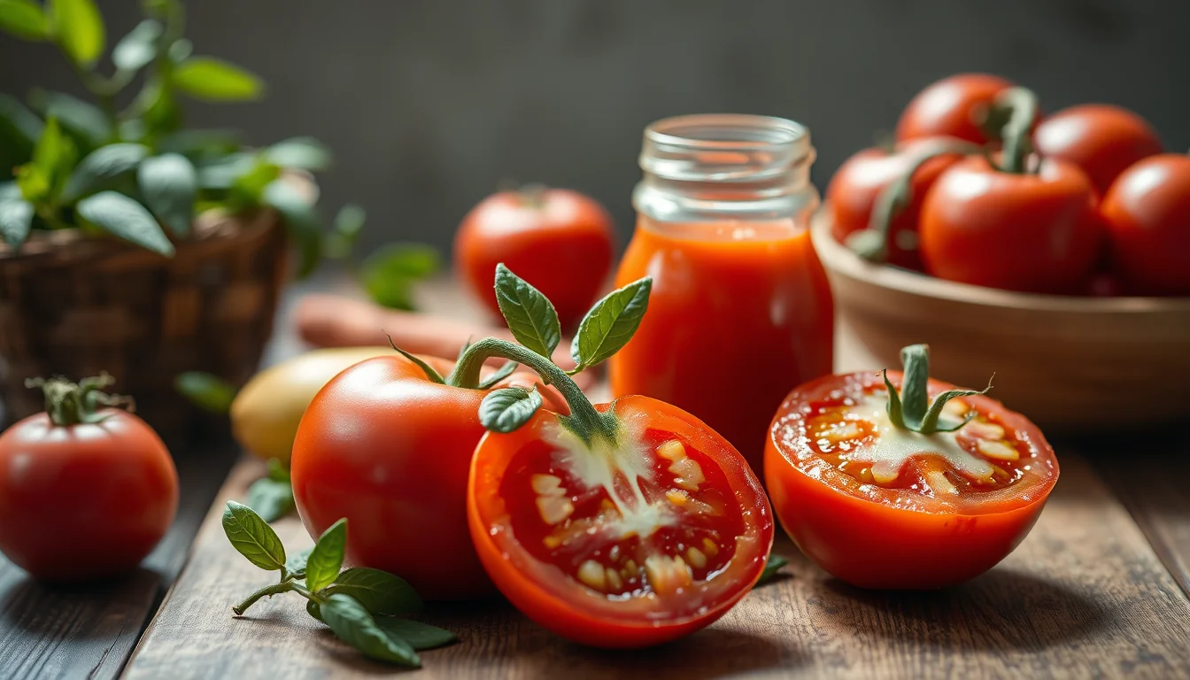 Exprime todo su sabor: ¿Sabías que el zumo de tomate pierde las vitaminas en minutos? 29 Fotografía documental de exprime todo su sabor: ¿sabías que el zumo de tomate pierde las vitaminas en minutos? con enfoque profesional en salud, deporte y nutrición real