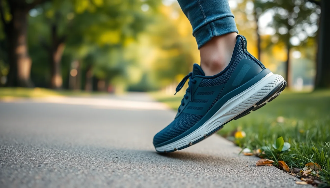 Fotografía de corre sin dolor: zapatillas con amortiguación para marcar la diferencia con entrenamiento y nutrición deportiva profesional