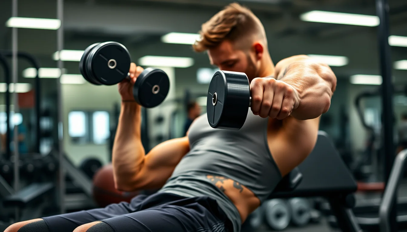 Fotografía de 5 ejercicios para desarrollar tus bíceps de cabeza larga con equipamiento deportivo y técnica profesional