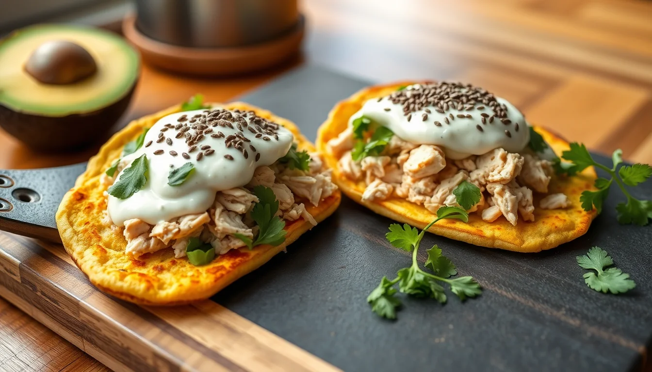 Fotografía de prepara deliciosas tortitas de manzana y canela saludables en casa con entrenamiento y nutrición deportiva profesional