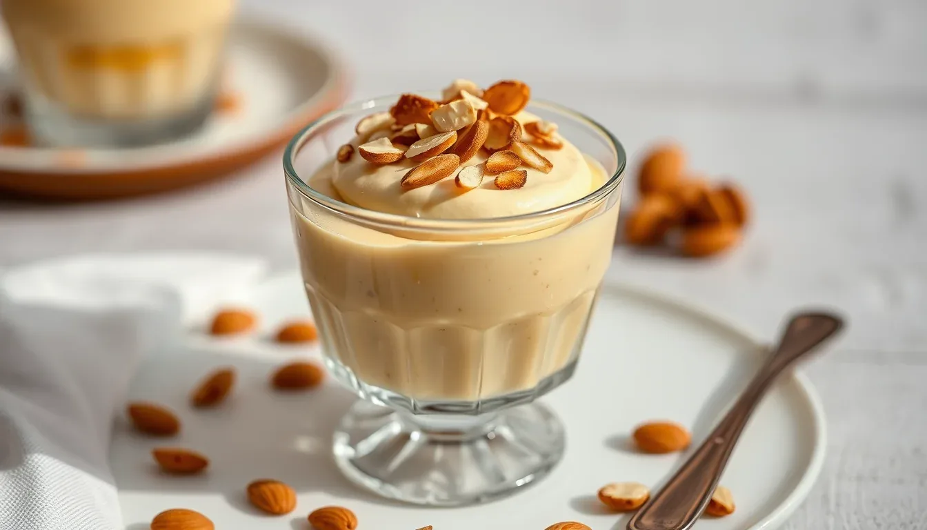 Fotografía documental de postre hecho con turron duro con enfoque profesional en salud, deporte y nutrición real