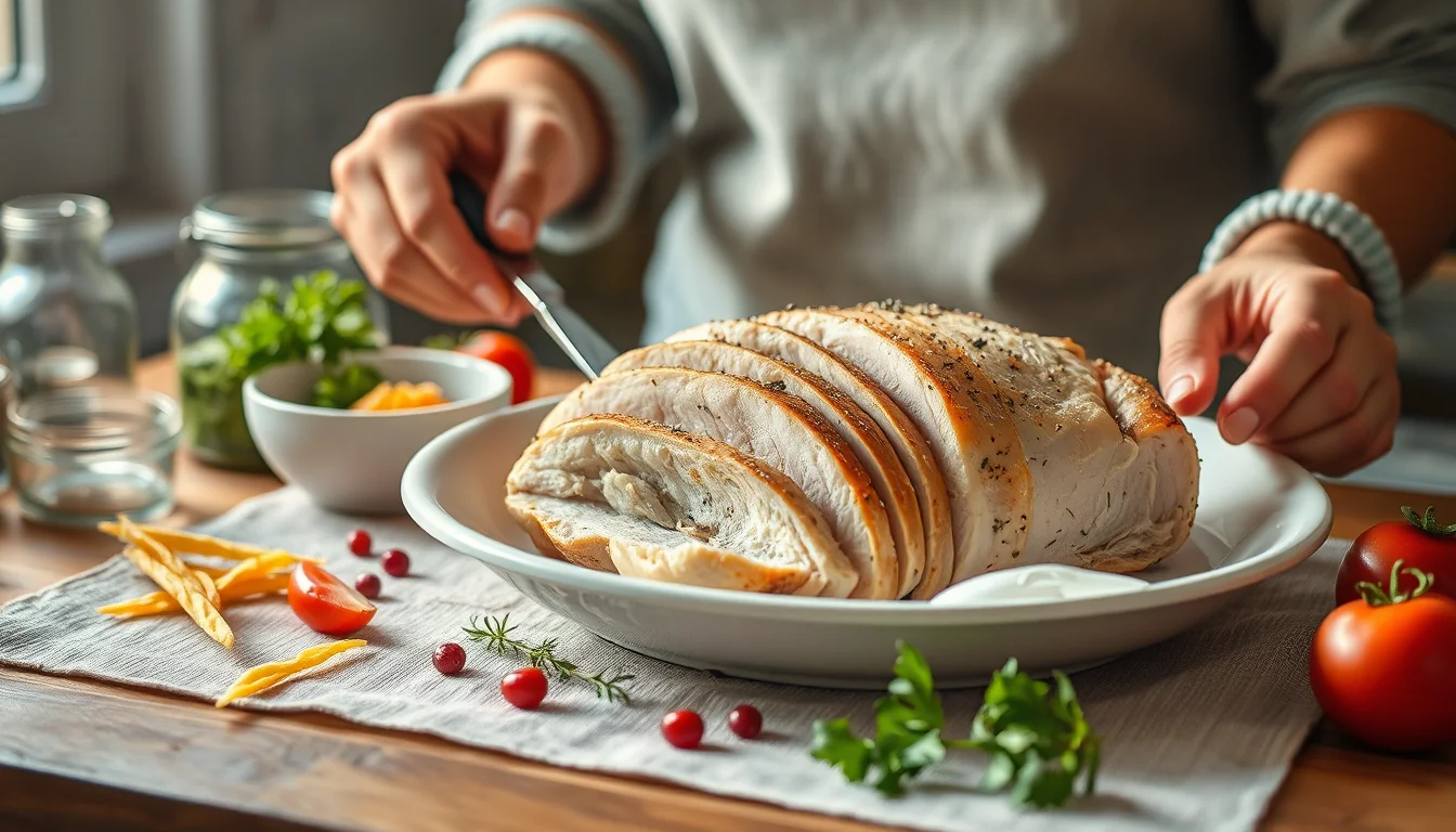 Aprende a preparar delicioso fiambre de pavo en casa 3 Fotografía documental de aprende a preparar delicioso fiambre de pavo en casa con enfoque profesional en salud, deporte y nutrición real