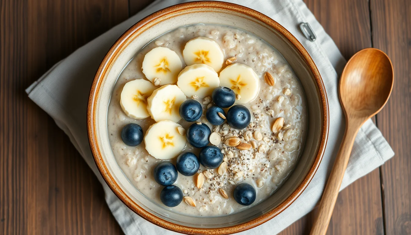Fotografía de aprende a medir correctamente 30g de avena para un desayuno saludable con entrenamiento y nutrición deportiva profesional