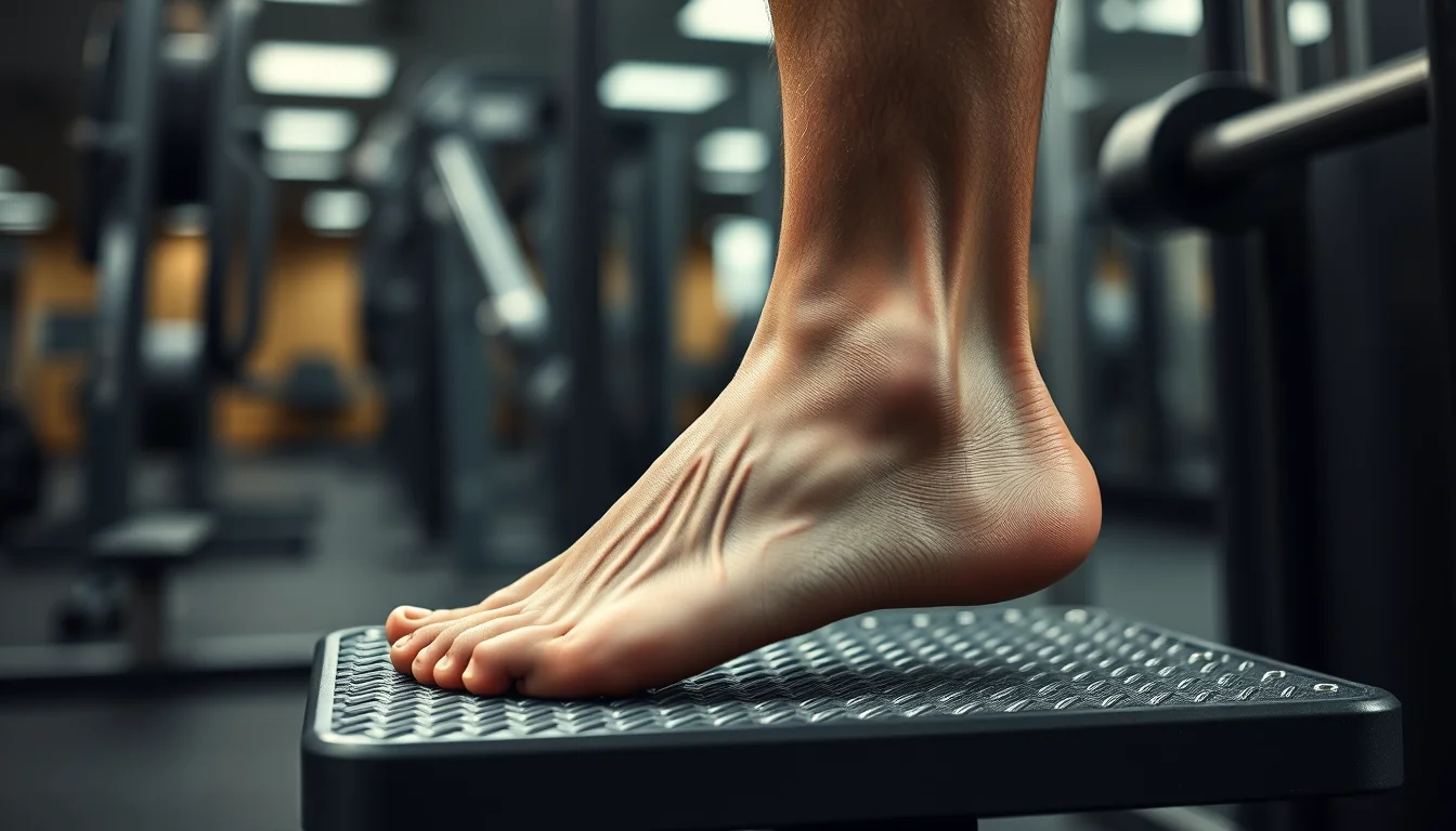 Fotografía de elevación de talones en cuclillas: el secreto para tonificar tus piernas en casa con entrenamiento y nutrición deportiva profesional