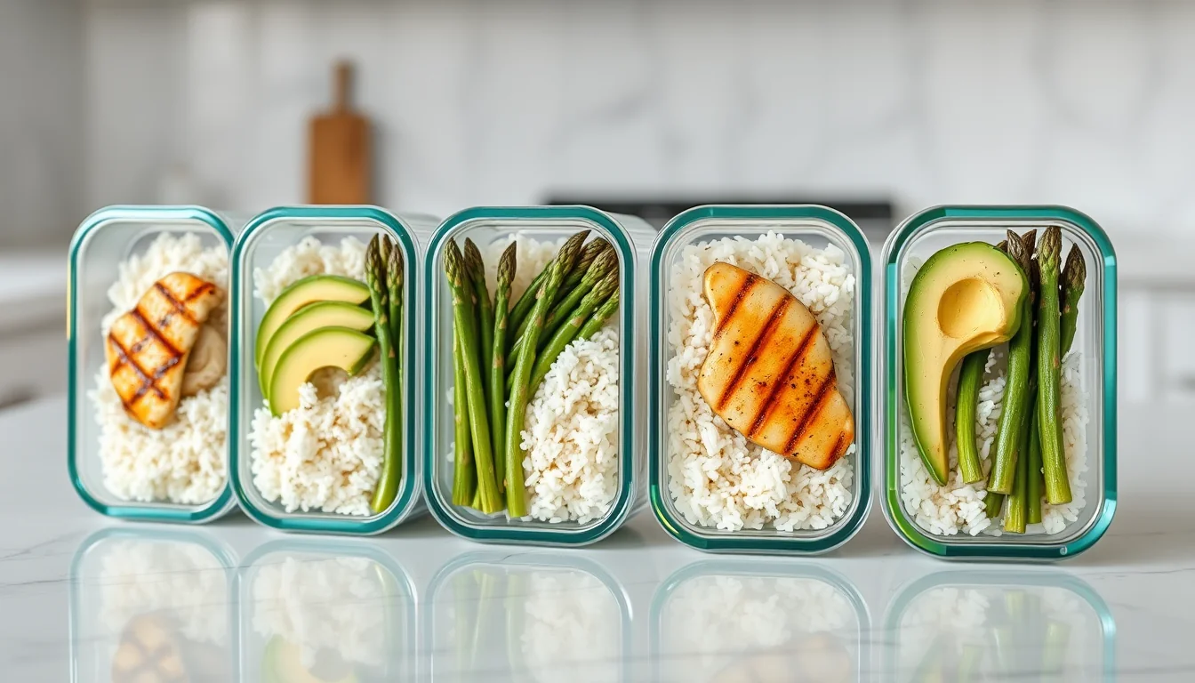 Fotografía de arroz con pollo y verduras oriental: el delicioso sabor asiático en tu mesa con equipamiento deportivo y técnica profesional