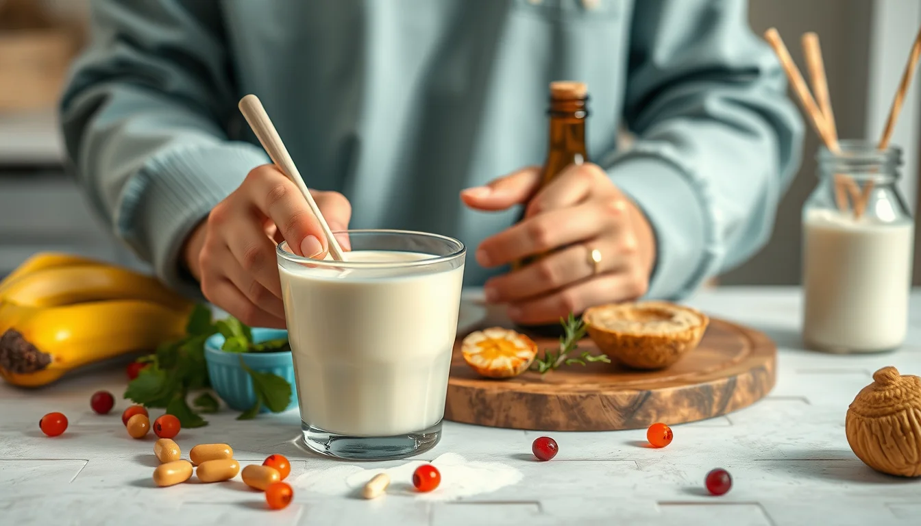 Fotografía documental de cómo preparar tu propia leche preparada en casa [guía 2026] con enfoque profesional en salud, deporte y nutrición real