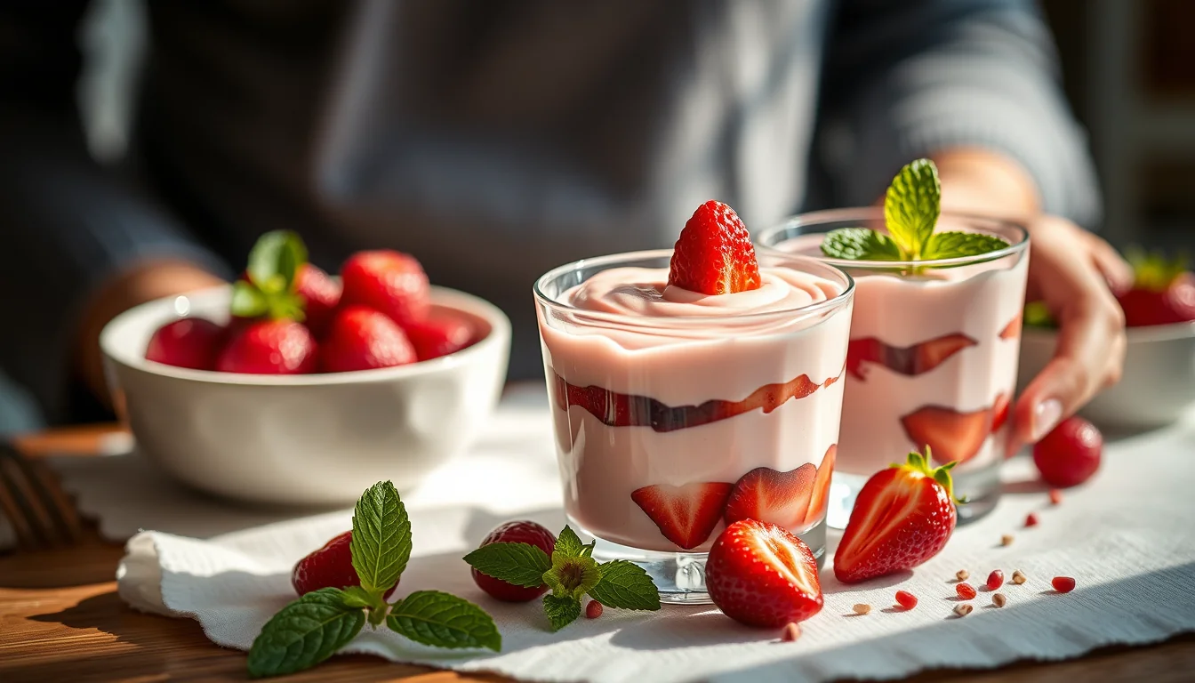 Fotografía documental de ¡sorprende a tus invitados con el delicioso mousse de fresas monsieur cuisine! con enfoque profesional en salud, deporte y nutrición real