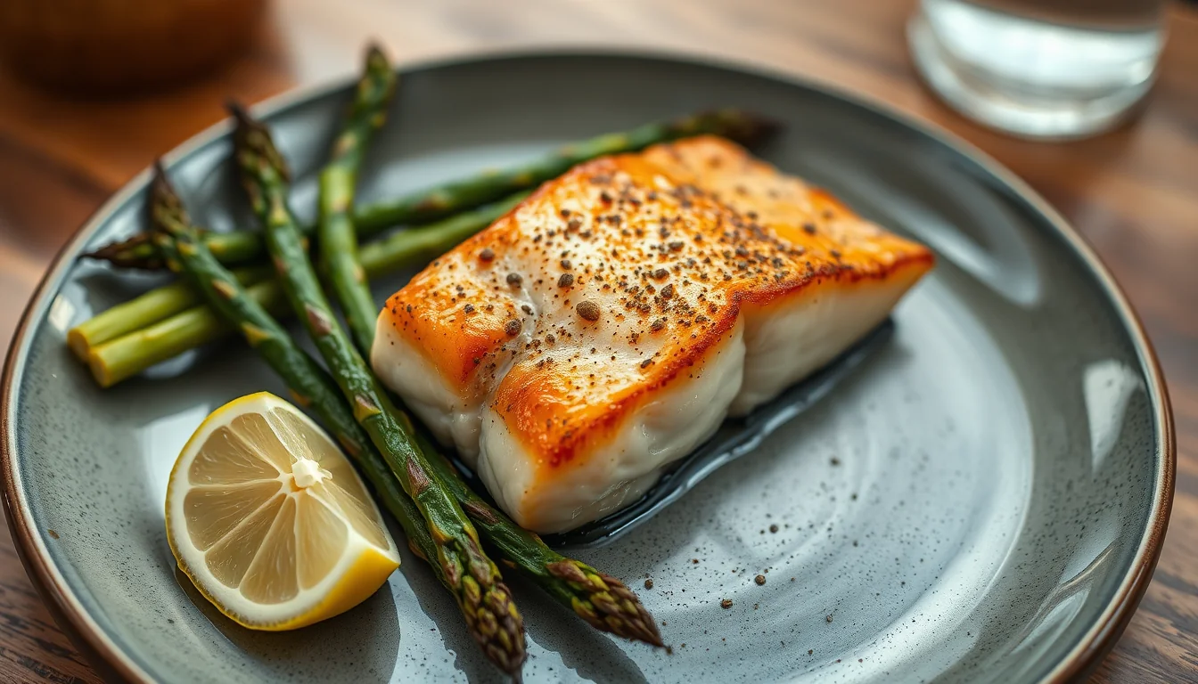 Fotografía documental de cocina un delicioso pescado al estilo francés en el microondas con la técnica del papillote con enfoque profesional en salud, deporte y nutrición real