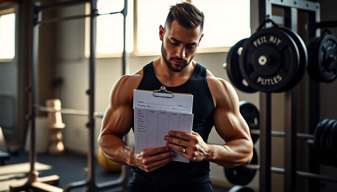 Transforma tu cuerpo con nuestra tabla de ejercicios en máquinas de gimnasio 37 Fotografía de transforma tu cuerpo con nuestra tabla de ejercicios en máquinas de gimnasio con equipamiento deportivo y técnica profesional