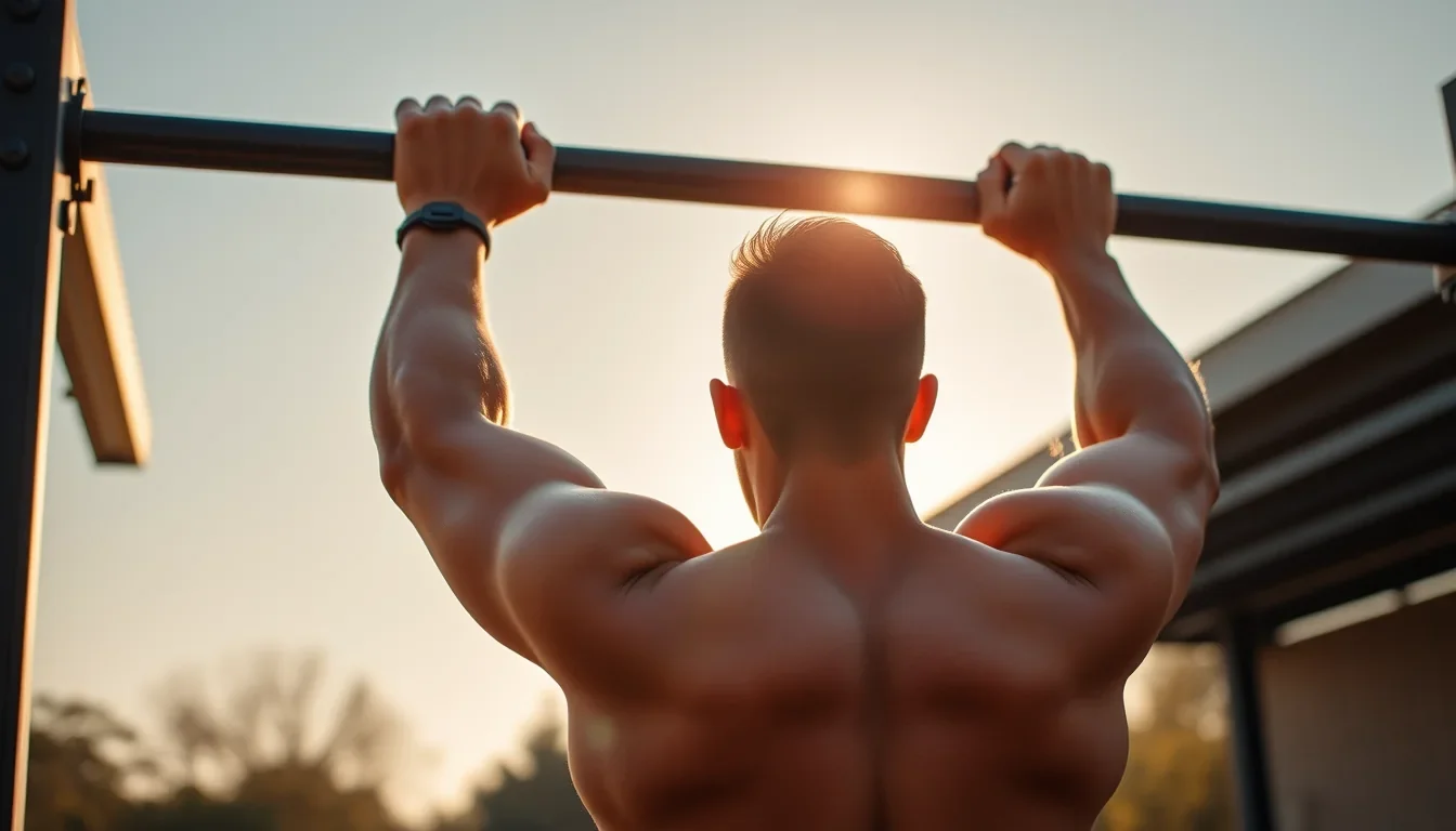 Desafía tu fuerza con las dominadas supinas para trabajar tus músculos 19 Fotografía de desafía tu fuerza con las dominadas supinas para trabajar tus músculos con entrenamiento y nutrición deportiva profesional