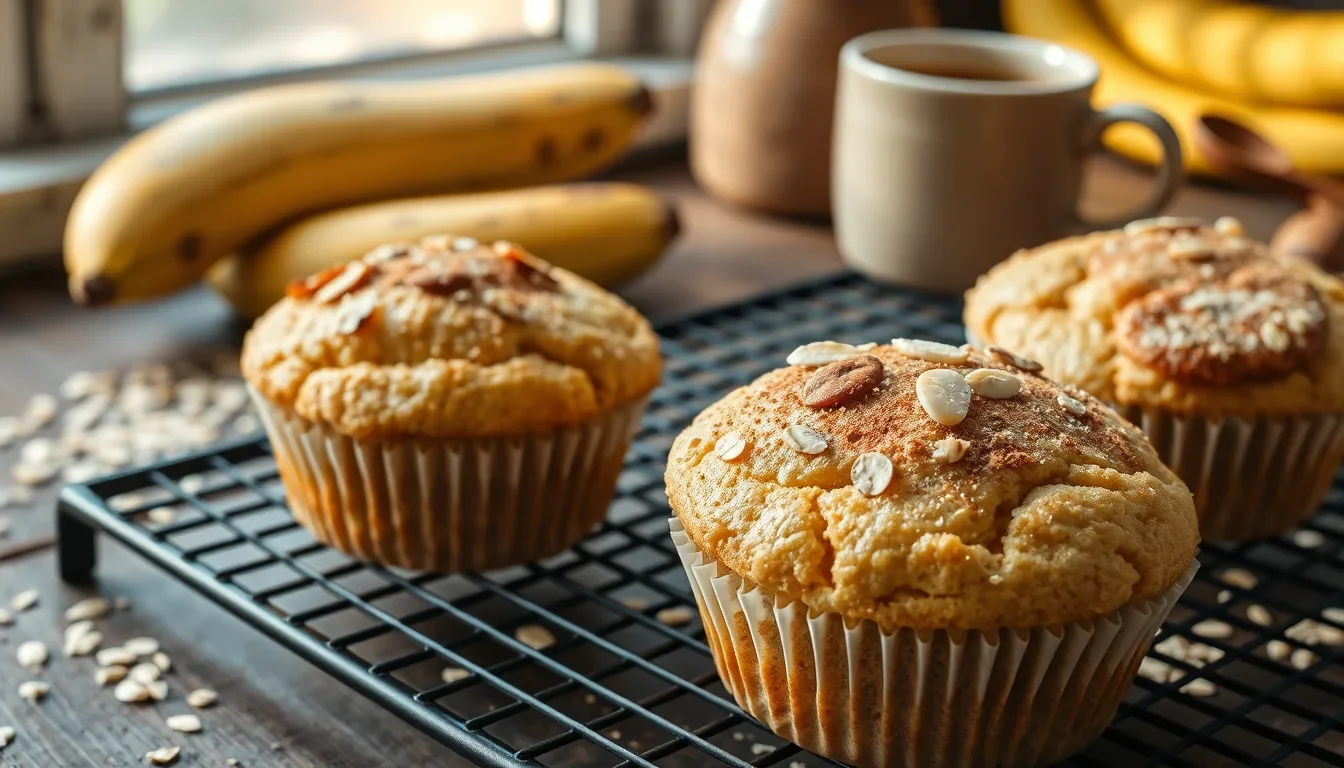 Deliciosas magdalenas sin azúcar de plátano: ¡Receta saludable y sabrosa! 17 Fotografía de deliciosas magdalenas sin azúcar de plátano: ¡receta saludable y sabrosa! con entrenamiento y nutrición deportiva profesional