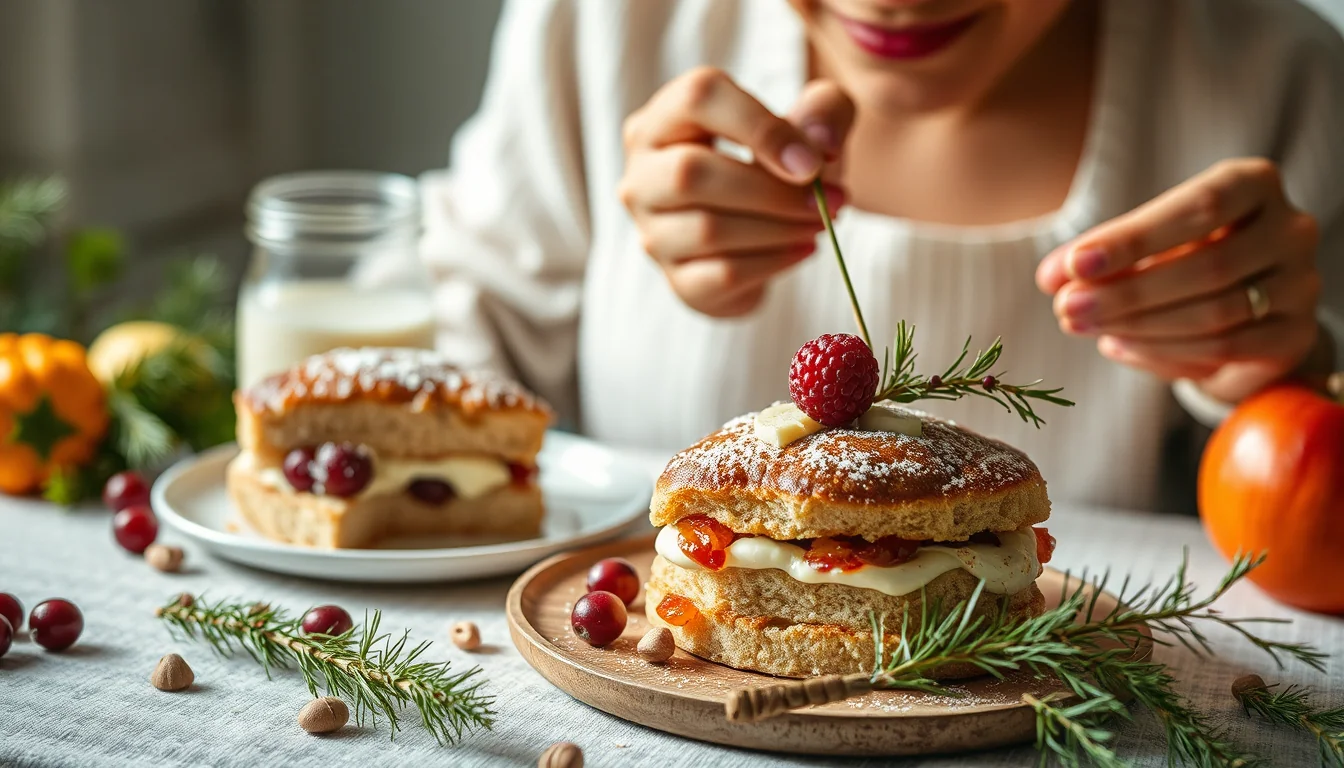 Fotografía documental de deléitate sin culpa: postres navideños sin azúcar con enfoque profesional en salud, deporte y nutrición real