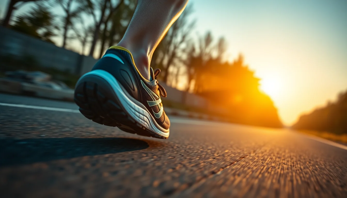 Fotografía de zapatillas running para corredores de peso alto: ¿cuál es la mejor opción? con equipamiento deportivo y técnica profesional