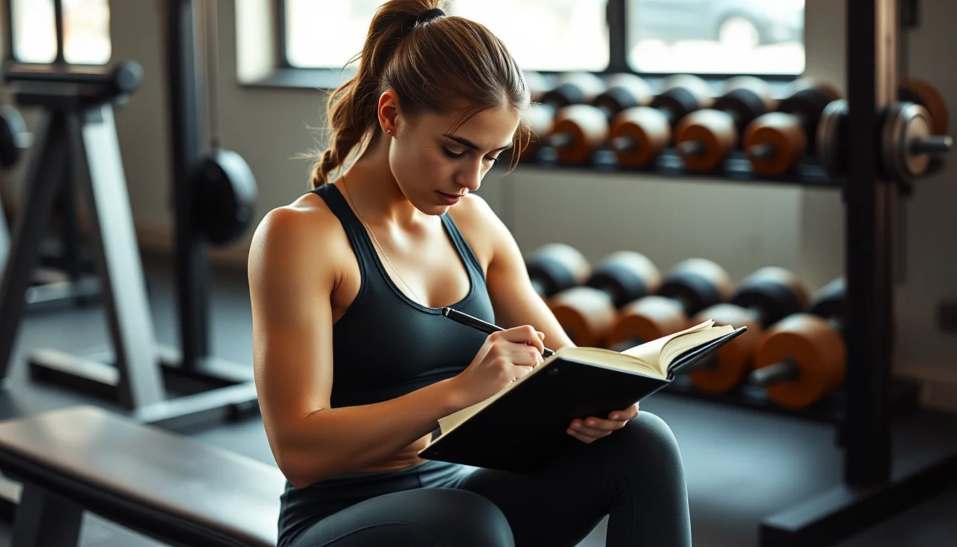 Fotografía de la rutina de ejercicios de tren superior ideal para mujeres en el gimnasio con equipamiento deportivo y técnica profesional