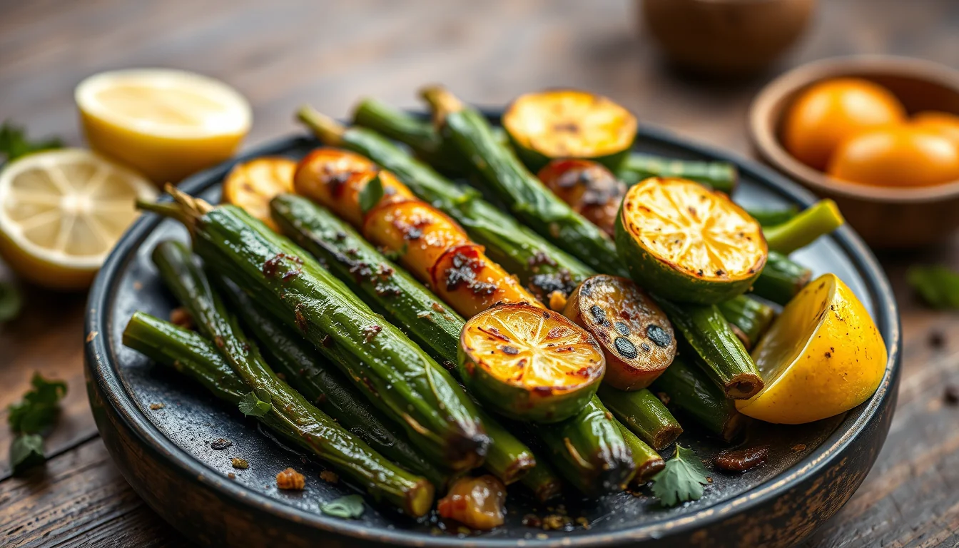 Fotografía documental de la deliciosa combinación de calabacín y berenjena a la plancha en este fácil y saludable plato: guía completa [2026] con enfoque profesional en salud, deporte y nutrición real