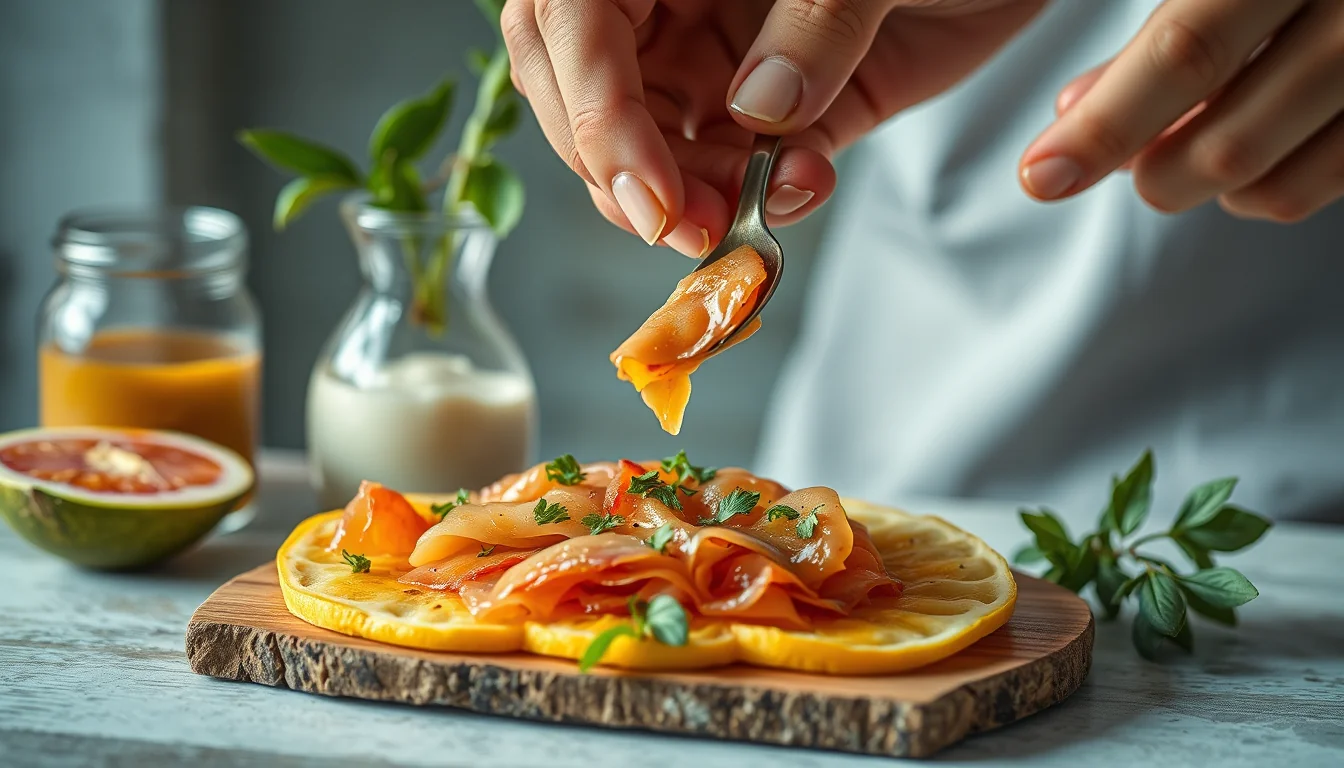 Fotografía documental de saborea la mezcla perfecta: carpaccio de higos con jamón con enfoque profesional en salud, deporte y nutrición real
