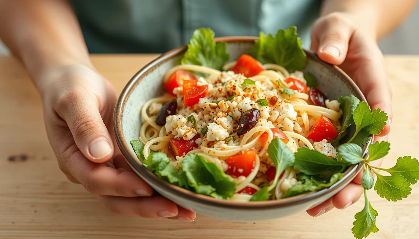 Fotografía documental de ensalada de habichuelas blancas y atún: la combinación perfecta en tu plato con enfoque profesional en salud, deporte y nutrición real