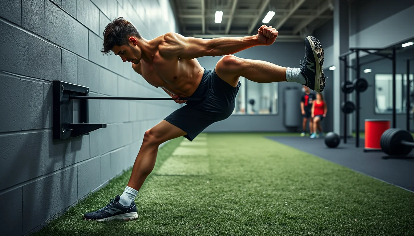 Fotografía de readaptación neuromuscular de atleta realizando ejercicio excéntrico para prevención y recuperación activa de dolor muscular