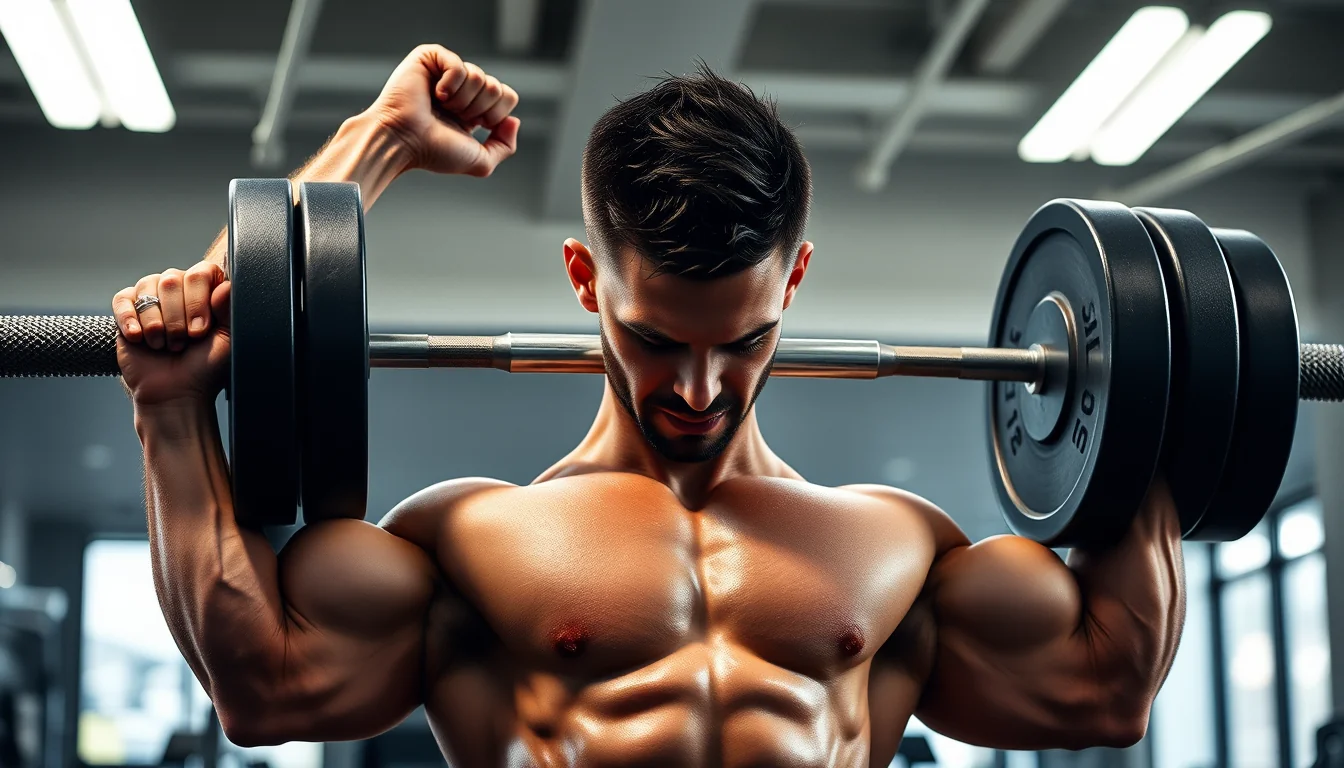 Consigue brazos tonificados con levantamientos frontales de martillo alterno. 37 Fotografía de consigue brazos tonificados con levantamientos frontales de martillo alterno. con entrenamiento y nutrición deportiva profesional