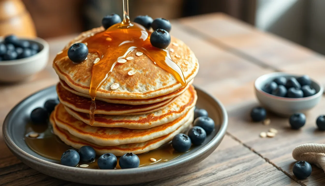 Fotografía de tortitas fit: una receta deliciosa y saludable sin avena con entrenamiento y nutrición deportiva profesional